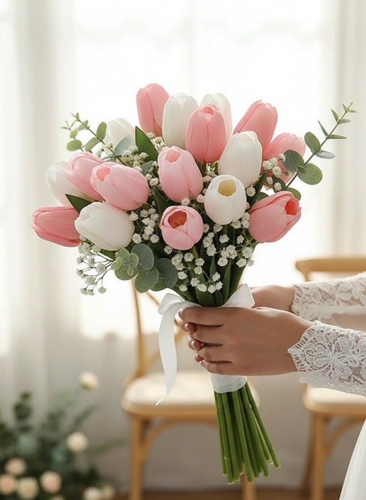 10PCS Tulip Artificial Flowers - Real Touch Fake Flowers - Image 3